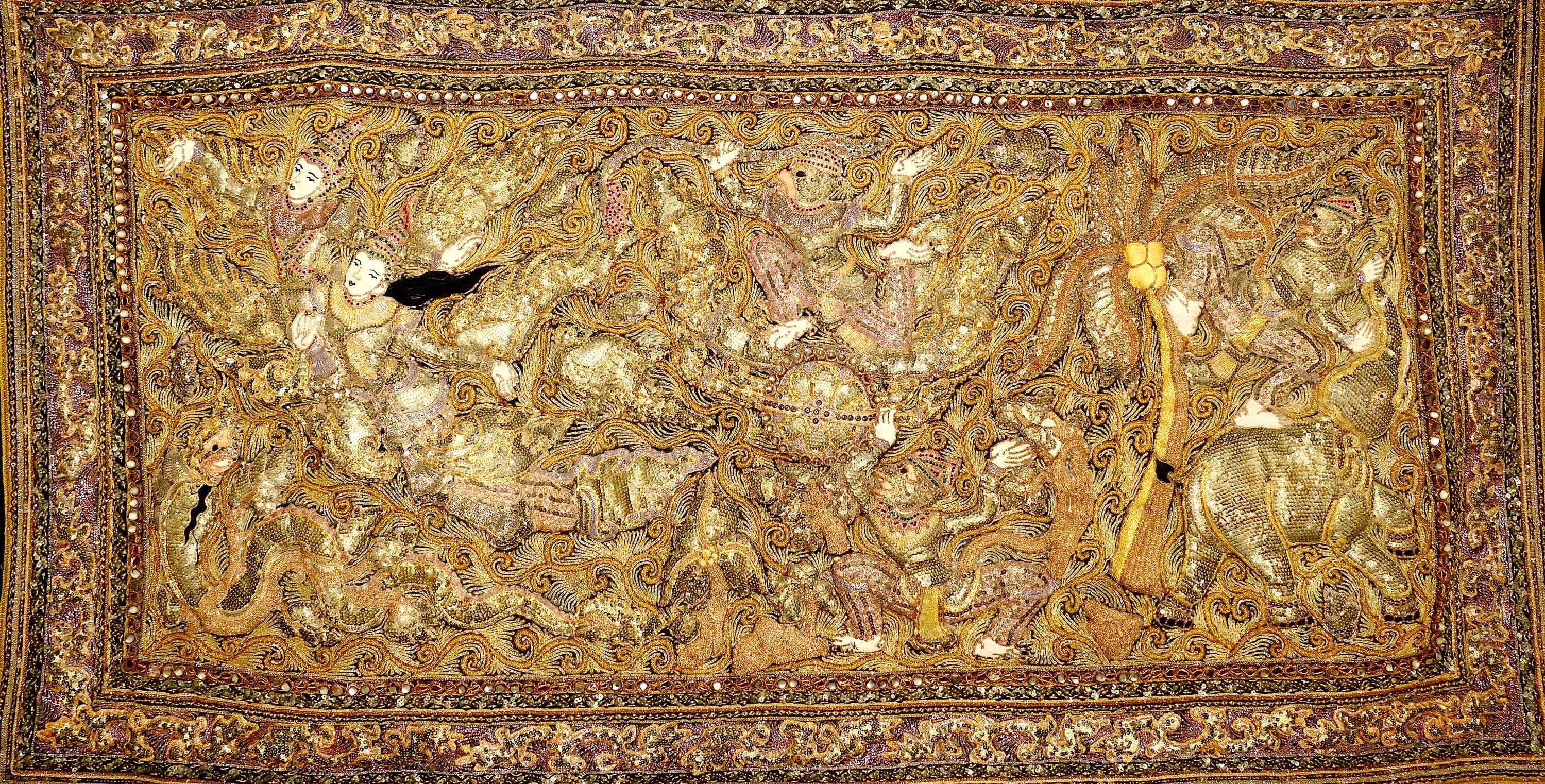 Burmese Tapestry Kalaga - Etsy