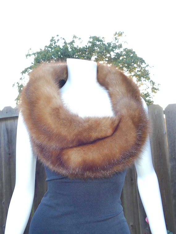 Luxury Real Marten Sable Fur Long 43.5" Vintage S… - image 4