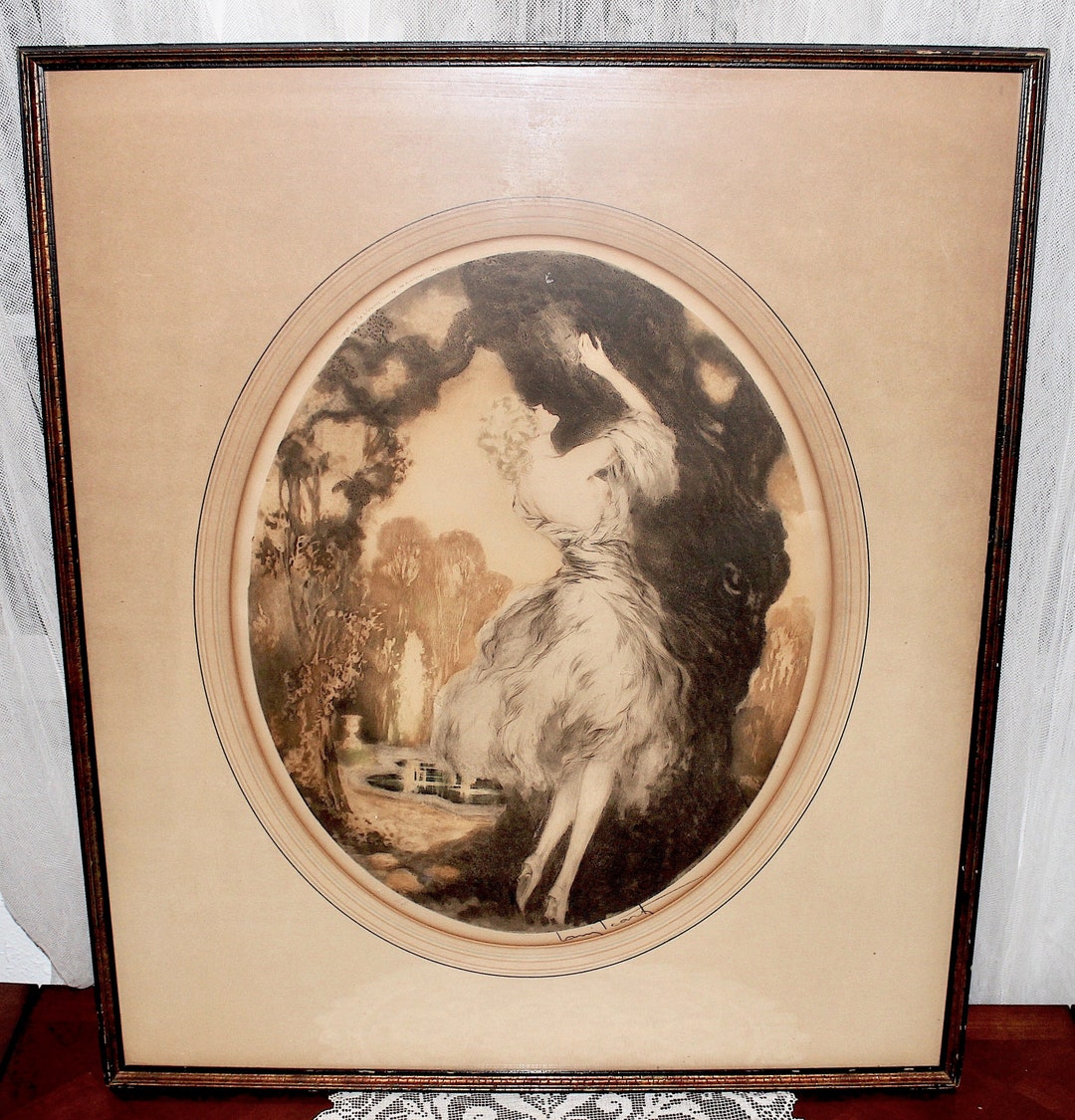 Louis Icart PARFUM DE FLEURS Facsimile Signed Limited Edition Giclee 10