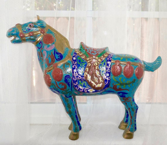 19th Century Chinese Cloisonné Horse 14