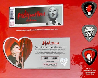Madonna Rebel Heart Tour 2015 VIP Commemorative Album COA