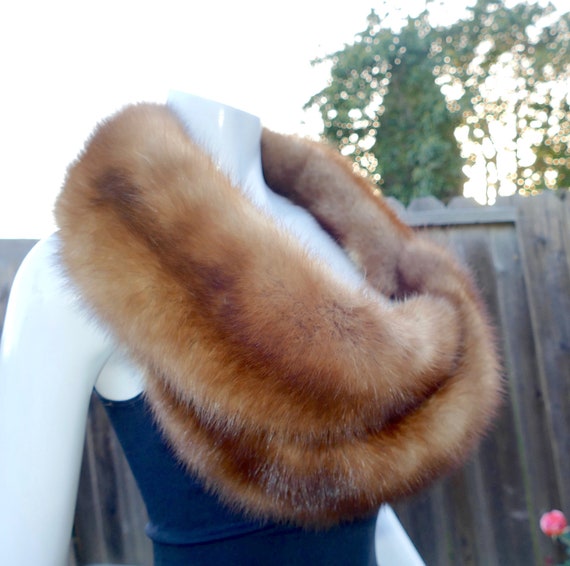 Luxury Real Marten Sable Fur Long 43.5" Vintage S… - image 7