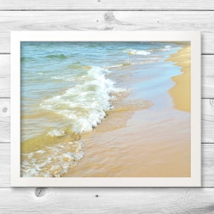BEACH Horizontal-Fine Art Print, Beach Photography, Beach Decor, Lake Michigan, Beach Scene, Michigan Photo, Great Lakes, Michigan Beaches
