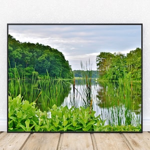 OLD MILL POND-Fine Art Print, Nature Photography, Picture Of Pond, Home Decor, Country Decor, Lake Picture, Wall Art, Michigan Landscape