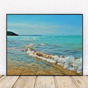 AFTER THE GALE--Lake Michigan, Michigan Photography, Beach Photography, Beach Decor, Cottage Decor, Great Lakes, Leland, Manitou Islands