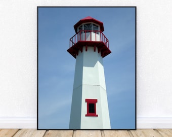 WAWATAM LIGHTHOUSE Saint Ignace-Fine Art Print, Lighthouses, Michigan Lighthouses, Nautical, Lighthouse Photography, Lake Huron, Great Lakes