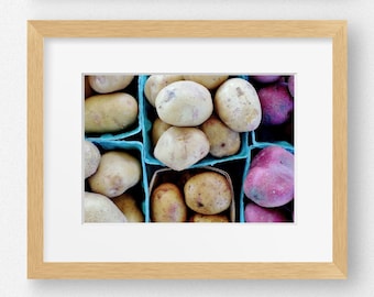 POTATOES Mini Print-Farm To Table, Kitchen Decor, Restaurant Decor, Country Kitchen, Farmhouse Decor, Vegetables, Food, Potatoes,