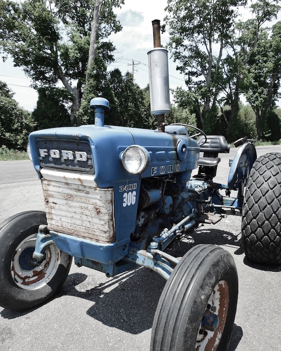 Old tractors-antique-8x10 photo