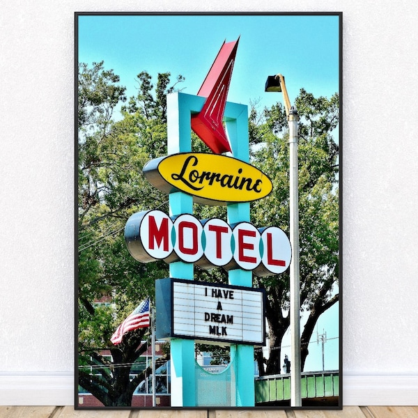 LORRAINE MOTEL-Fine Art Print, Martin Luther King Jr, I Have A Dream, National Civil Rights Museum, Memphis Prints, Memphis Pictures, MLK