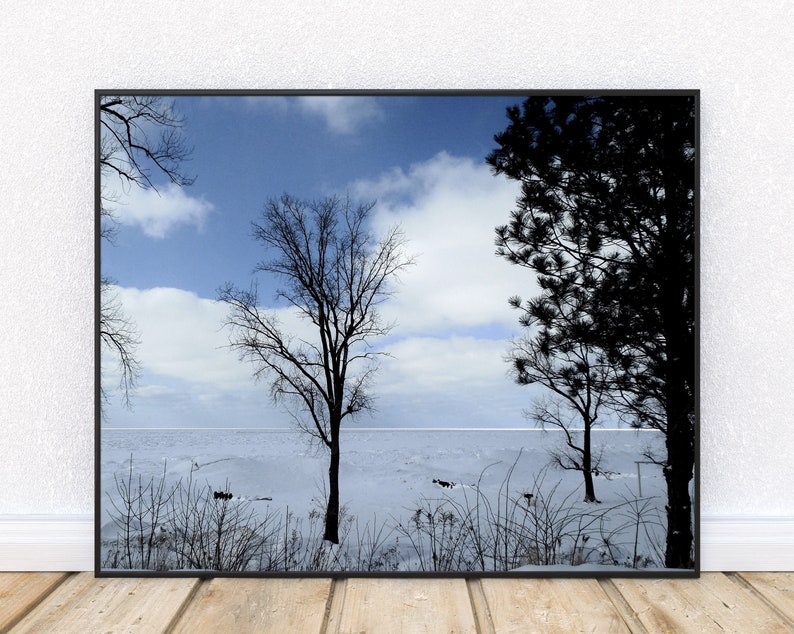 LAKE MICHIGAN Winter-fine Art Print, Lake Michigan, Beach Photography ...