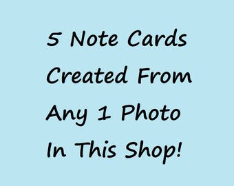 5 CUSTOM NOTE CARDS--Custom Stationery, Note Card Set, Blank Cards, Thank You Notes, Greeting Cards, Photo Cards, Personalized Stationery