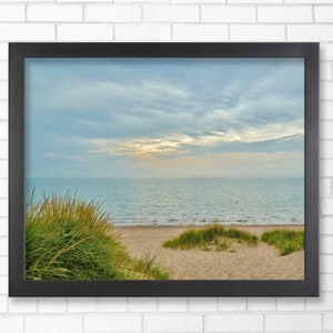 LAKE MICHIGAN HAZE-Fine Art Print, Lake Michigan, Great Lakes, Beach Lover, Beach Photography, Lakehouse Decor, Beach Decor, Michigan Art