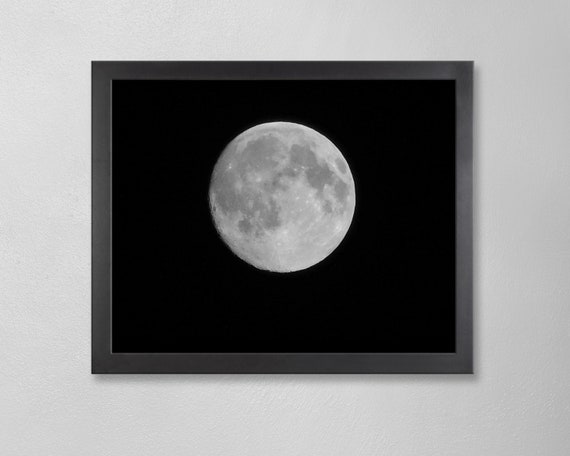 芸術写真 Nature Photograph Full Moon Art Print Antique Moon