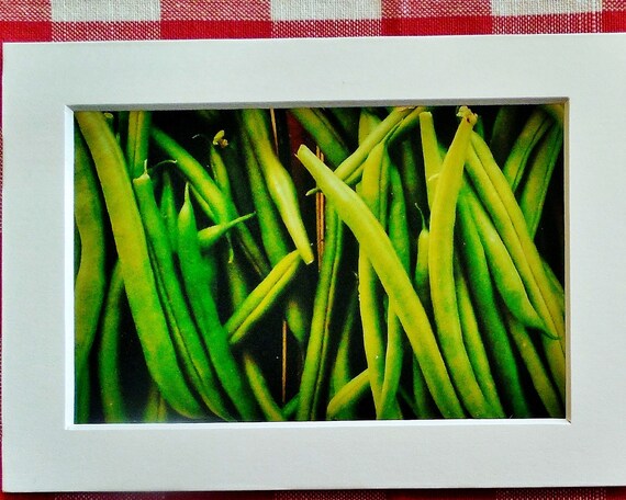 Green Beans Mini Print Farm To Table Kitchen Decor Etsy