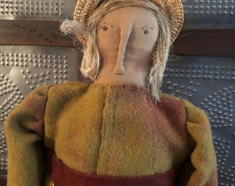 OOAK 18 Inch Primitive Doll