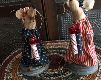 Primitive Americana Mouse/July 4th. Customer Choice