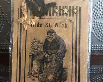 Notebook Pad.  5”x7”.  Adorable. Olde St. Nick