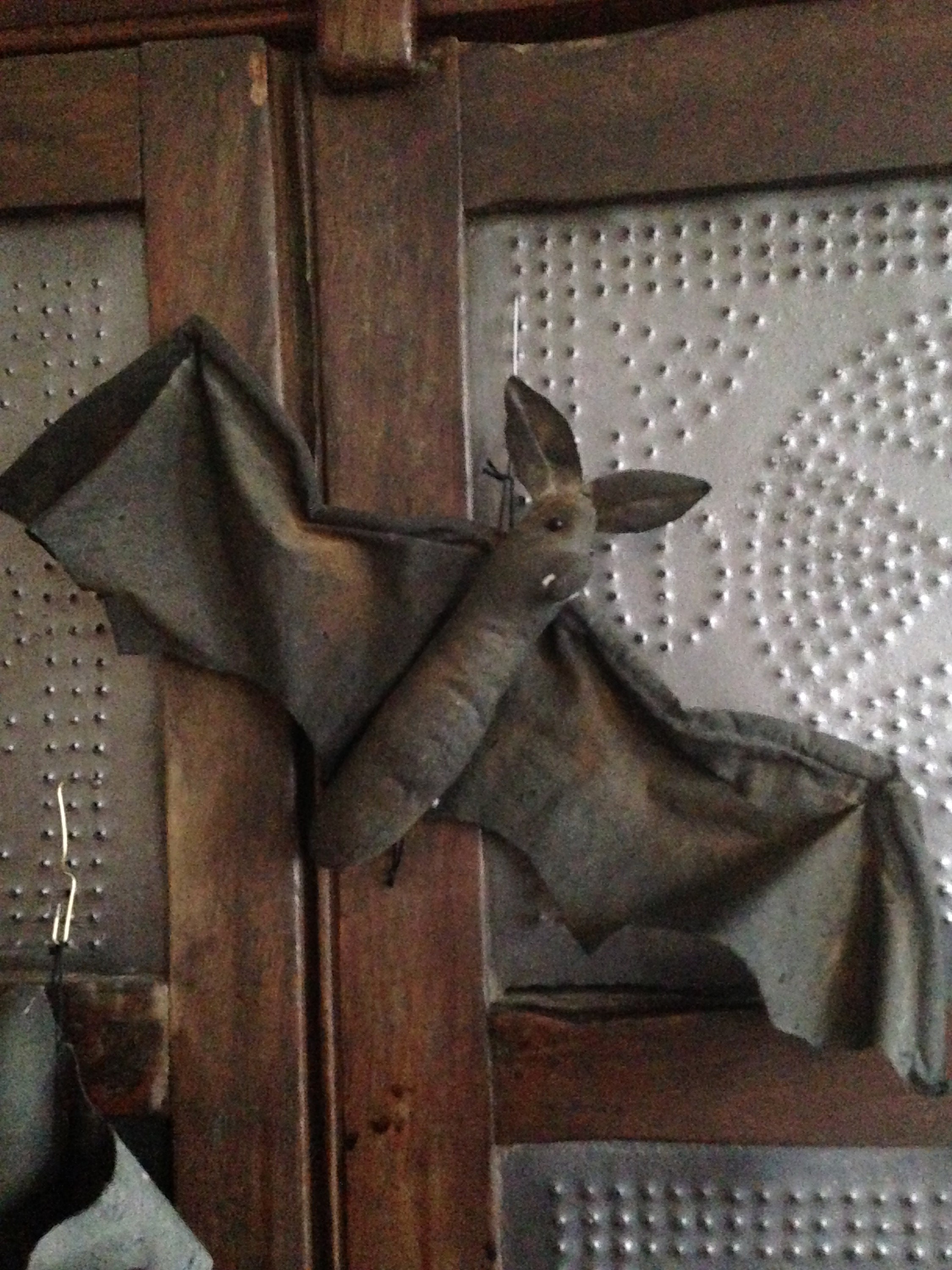 Set of Two Primitive Halloween Bats