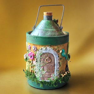Magical Lighted Fairy House for Cozy Nights/Enchanting OOAK Indoor Fairy House/Unique Fairy Night Light/Whimsical Light Up Fairy Cottage