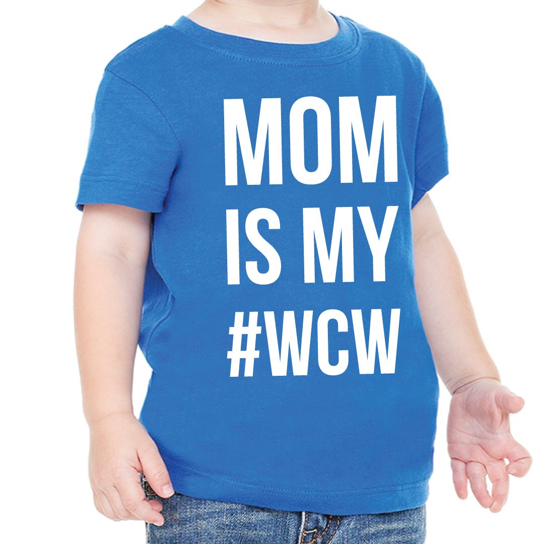 Mom is My WCW Bella Canvas Toddler's Jersey Short Sleeve - Etsy