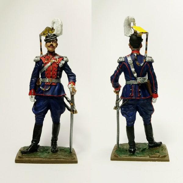 Colonel of the lifeguard Uhlan His Majesty regiment, Russia 1913 / Tin figure 54mm