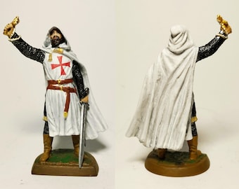 Caballero Templario, siglo XII / Figura de hojalata 54mm