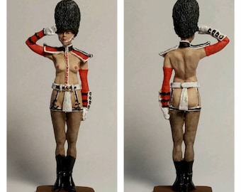Bailarina del cabaret "Crazy Horse Paris" / Figura de hojalata de 54 mm