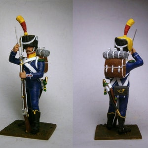 Voltigeur der leichten Infanterie, Frankreich 1809 / Zinnfigur 54mm