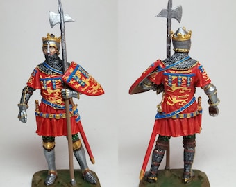 Enrique de Grosmont, primer duque de Lancaster, cuarto conde de Leicester y Lancaster (1310-1361) / Figura de hojalata de 54 mm