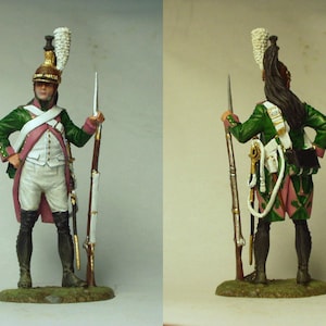 Französischer Dragoner in Felduniform, 1805 / Zinnfigur 54mm