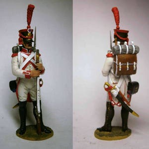 Französischer Grenadier des 17. Regiments der Linieninfanterie, 1807. / Zinnfigur 54mm