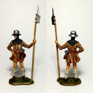 Swiss warrior, XIV century / Tin figure 54mm