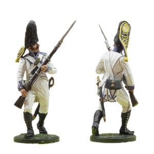 Spanish grenadier of &quot;Princess&quot; regiment. Spain 1808. Tin soldier figure 54mm