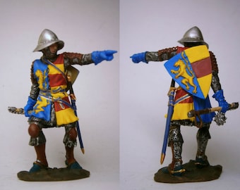 Caballero toscano 1280 / Figura de hojalata de 54 mm