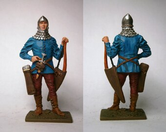 Chevalier teutonique en Russie 90mm étain peint jouet soldat prévente | Art