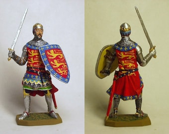 Juan de Eltham, primer conde de Cornualles (1316-1336) / Figura de estaño de 54 mm