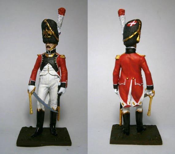 France 1809 Tin figure 54 mm Drummer of the swiss grenadiers