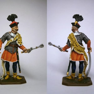Polnische Husaren Rotmistrz, 17. Jahrhundert. / Zinnfigur 54mm