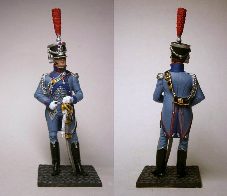 Officer of the Artillery Train of the Guard. France 1809-1814 / Tin figure 54mm image 1