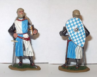 Caballero europeo del siglo XIII / Figura de estaño de 54 mm