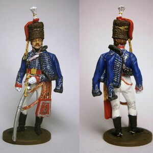 Offizier des 15. leichten Dragoner-(Husaren-)Regiments des Königs. Großbritannien, 1811-1815. / Zinnfigur 54mm