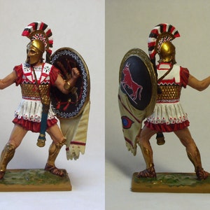 Greek hoplite V B.C. / Tin figure 54mm