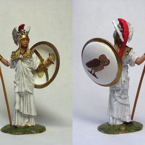 Minerva - the goddess of wisdom / Tin figure 54mm