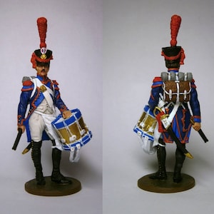 France 1809 Tin figure 54 mm Drummer of the swiss grenadiers