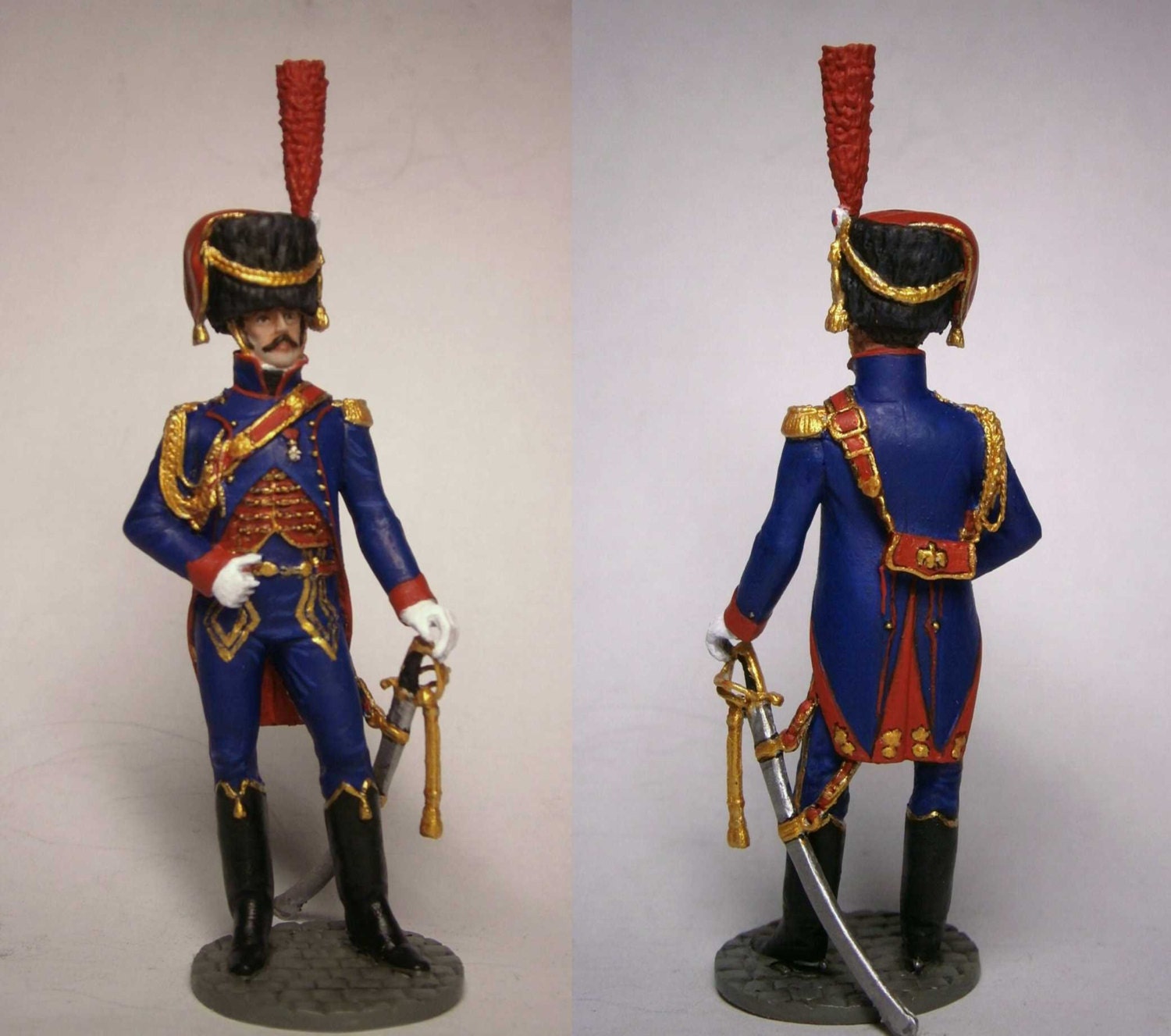 Soldat étain Peint – Lieutenant De Garde à Cheval – Échelle 1:32 (54mm) – Attica Miniatures
