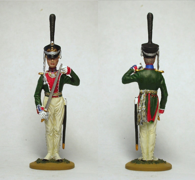 Chief Officer of the Life Guards Hussar Regiment Tin Soldier Russia 54 mm