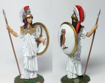 Atenea, la diosa de la sabiduría / Figura de estaño de 54 mm
