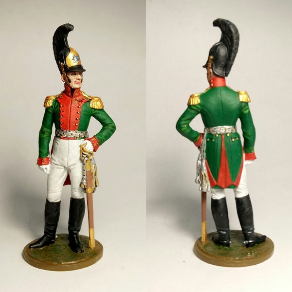 Colonel of the lifeguard Dragoon regiment, Russia 1812 / Tin figure 54mm