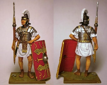 Legionario romano de los siglos I-II d. C. / Figura de estaño de 54 mm