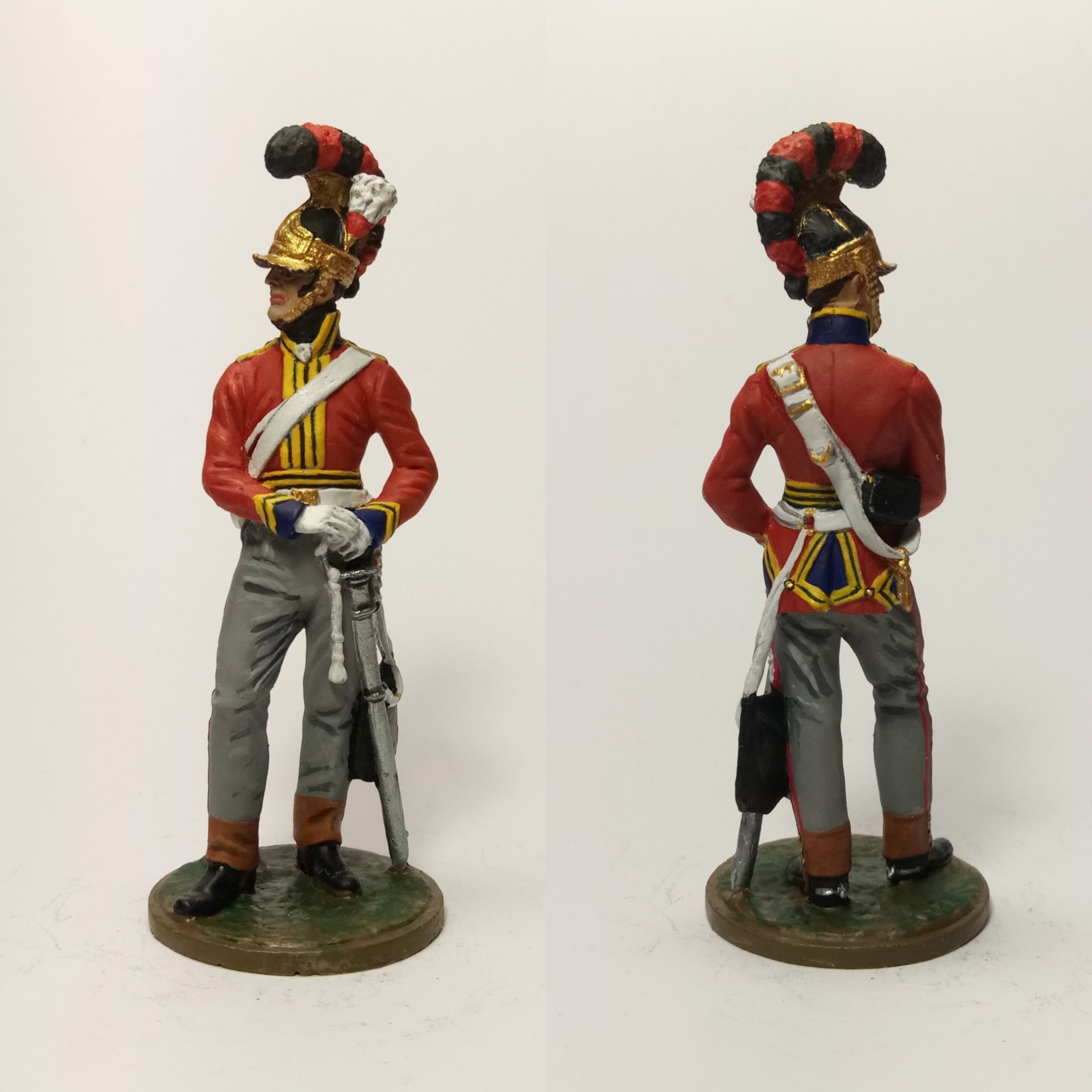 イギリス陸軍。第3（国王直属）竜騎兵連隊二等兵。1812年。ブリキ製